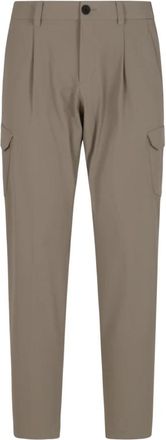 Herno Pantalone con Tasche a Toppa - Heren - Slim Fit Broeken - Grijs - 2XL - Polyester - Broeken