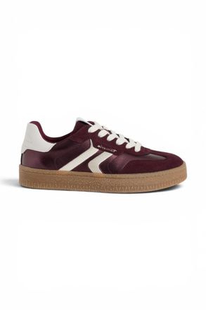 Tamaris Womens Burgundy Red Leather Trainers Sneaker Shoes - 23723-44