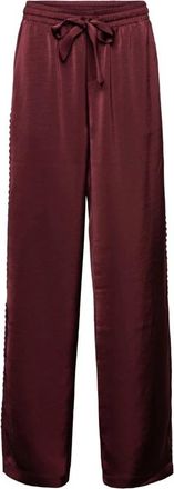 &Co Woman Neomi Wijde Broek - Dames - Wijde Broeken - Rood - 2XL - Polyester - Broeken