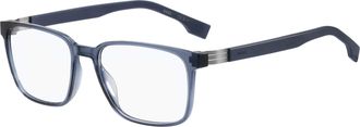 HUGO BOSS Mens 57 mm Blue Eyeglasses