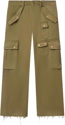 Isabel Marant Cropped Broeken - Dames - Vrijetijds broeken - Groen - M - Broeken