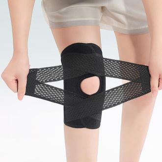 OEM Rodillera Para Mujer Y Hombre, Rodillera Con Estabilizador Lateral Para Correr, Deportes, Compresi&oacute;n, R&oacute;tula, Artritis, Dolor, Desgarro, Recuperaci&oacute;n 