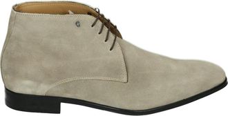 Van Bommel Raffa Business Schoenen Taupe Suede - Heren - Veterlaarzen - Beige - 46 EU - Leer - Schoenen
