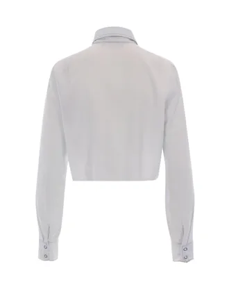 Patrizia Pepe Tencel Shirt - White