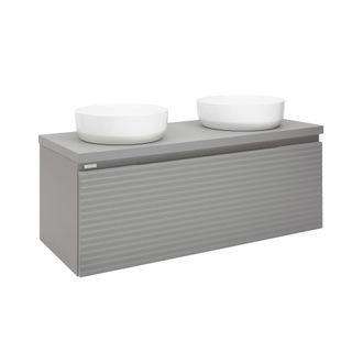 Puma Naturel - Mueble De Ba&ntilde;o Bajo Lavabo Savona 118x43x44,8 Cm, Gris Mate (savona120gmd)