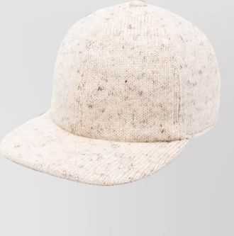 Fabiana Filippi wool blend flecked-knit baseball cap