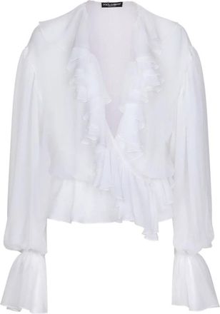 Dolce & Gabbana Blouses - Dames - Blouses - Wit - S - Overhemden