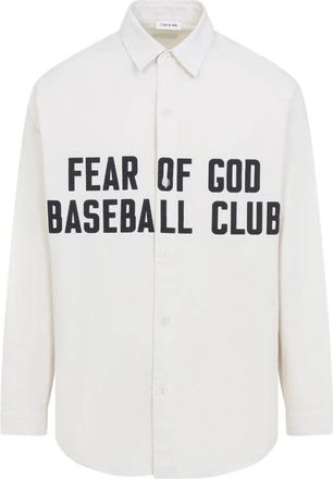 Fear of God Garment Dyed Cotton Relaxed Shirt - Heren - Casual Overhemden - Beige - M - Katoen - Overhemden