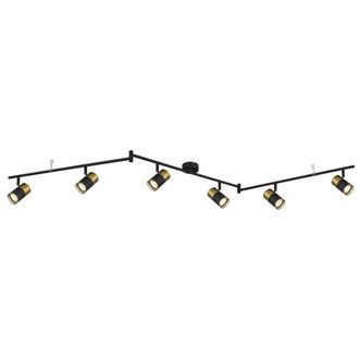 Netlighting Brisbon Ceiling Spotlight Bar Matt Black 6x GU10