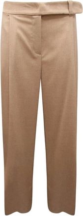 D.exterior Dames, Broeken, Beige, Maat: L Wol
