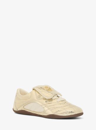 Michael Kors Kyler Metallic Crackled Suede Sneaker