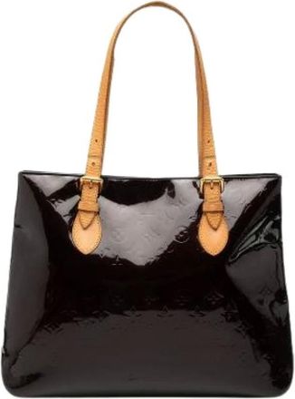 Louis Vuitton Pre-owned Tote Bags, female, Purple, Size: ONE SIZE Pre-owned Leather Tote