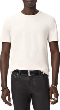 John Varvatos Blaise Wave Organic Cotton T-Shirt in Salt at Nordstrom, Size X-Large