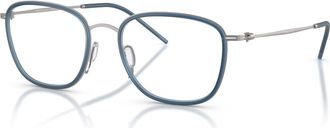 Giorgio Armani 51mm Rectangle optical glasses in Grey at Nordstrom
