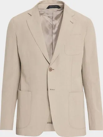 Giorgio Armani Linen Single-Breasted Jacket