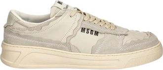 Msgm Schoenen > Sneakers - Heren - Sneakers - Grijs - 45 EU - Leer - Schoenen