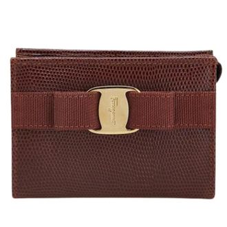 Ferragamo Pre-owned Clutches, female, Brown, Size: ONE SIZE Pre-owned Leather Clutch