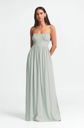 ST MRLO George Maxi Dress in Light Sage at Nordstrom, Size 10