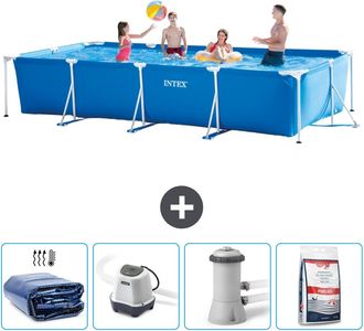 Intex Piscina Con Estructura Rectangular - 450x220x84 Cm - 7-piezas Scb54