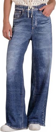 Elan Joy Sweatpant Jeans In Denim Wash