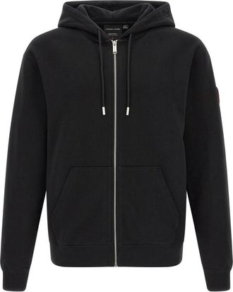 Canada Goose Loon Hoodie - Heren - Vesten met rits - Zwart - M - Katoen - Hoodies & sweatvesten