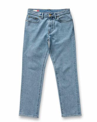 Duck Head Mens Classic Straight Jeans In Light Wash Denim
