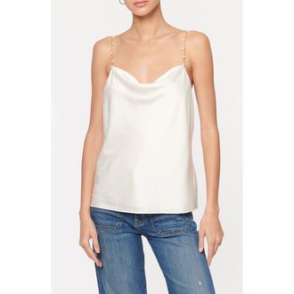 Cami NYC Busy Silk Camisole in White at Nordstrom, Size X-Large