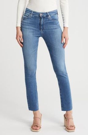 AG - Adriano Goldschmied Mari Raw Hem Slim Straight Jeans in Ocean Pearl at Nordstrom Rack, Size 24