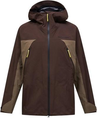 Peak Performance Ridge Ace 3L Jacket Regenjacke f&uuml;r Herren | braun