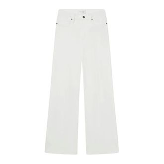 Frame Denim Le Slim Palazzo - Dames - Jeans - Wit - Maat: W28 Katoen