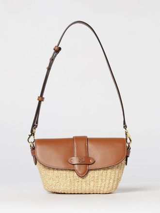 Lauren Ralph Lauren Borsa Lynden Lauren Ralph Lauren in rafia e pelle
