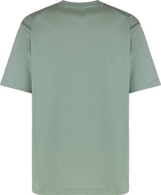 HUGO BOSS Mens Crew Neck T-Shirt Cotton Green T-Shirts And Polos