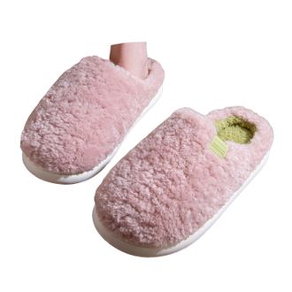 Generic Slippers for Women House Shoes Memory Foam Fuzzy Slipper Womens Slip On Bedroom Shoes Indoor Outdoor Plush Lined Winter Warm Platform Soft Anti-Slip F