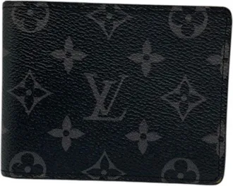 Louis Vuitton Monogram Eclipse Black Gray Monogram Eclipse Wallet (Bi-Fold) (Pre-Owned)