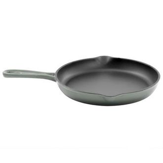 MegaChef Round 10.25 Inch Enameled Cast Iron Skillet in Gray at Nordstrom