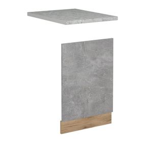 Vicco Panel Frontal R-line, Hormig&oacute;n, 45 Cm, Et M&aacute;rmol
