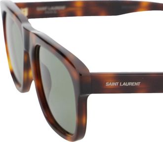 Saint Laurent Womens Brown Sunglasses With Tortoiseshell Frame Acetate