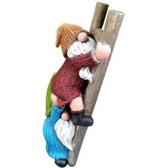 OEM Estatua Decorativa De Enano, Decoraci&oacute;n Para Exteriores, Estatua De Interior Hecha De Madera Y Piedra Para El Hogar - Crezuo