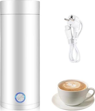 OEM Hervidor El&eacute;ctrico Peque&ntilde;o - Mini Hervidor - Para Viajes Y Oficina - Funci&oacute;n 3 En 1 - 400 Ml - Blanco