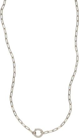 Made by Mary Jude Charm Necklace with Link Lock in Silver at Nordstrom