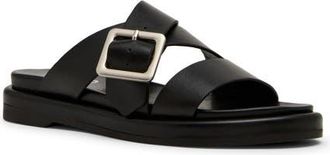 Blondo Larah Waterproof Sandal in Black Leather at Nordstrom, Size 9.5