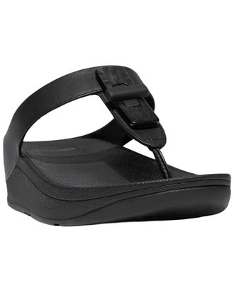 FitFlop FitFlop Fino Resin Lock Leather Toe Post Sandal