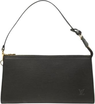 Louis Vuitton Pre-owned Pochette Accessoires - Dames - Vintage Schoudertas - Zwart - ONE Size - Leer - Vintage