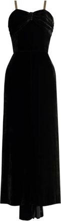 Maison Margiela Fluwelen jurk - Dames - Feestkleedjes - Zwart - XS - Kleedjes
