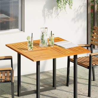 Berkfield Home Table Top 90x90x2.2 cm Square Solid Wood Acacia in Brown