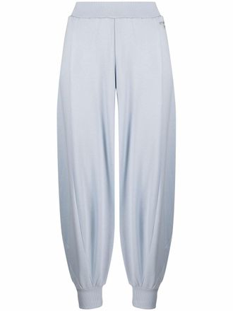 Stella McCartney tapered-leg track pants - women - Cotton - 36 - Blue