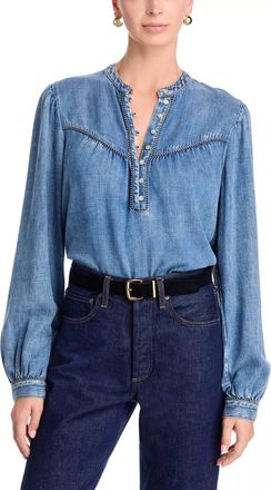 Rails Sunna Denim Shirt In Blue Stone