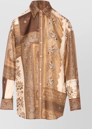 Zimmermann floral and paisley pattern long sleeve top