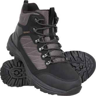 Mountain Warehouse Iceberg Extreme Mens Walking Boots Thermal Waterproof Shoes Dark Grey