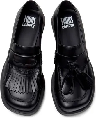 Camper Donna Twins Mismatch Loafer in Black at Nordstrom, Size 35